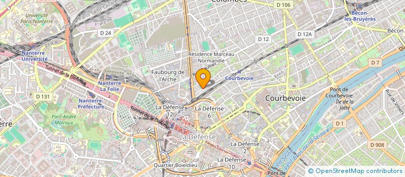 localisation de l'entreprise UP 3D à COURBEVOIE