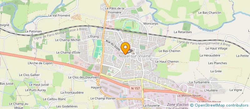 localisation de l'entreprise UP  NOYAL-SUR-VILAINE