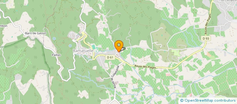 localisation de l'entreprise UP  RAMATUELLE