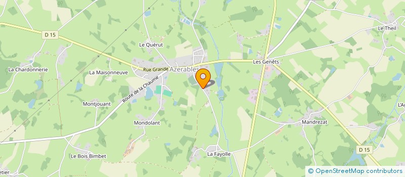 localisation de l'entreprise UP  AZERABLES