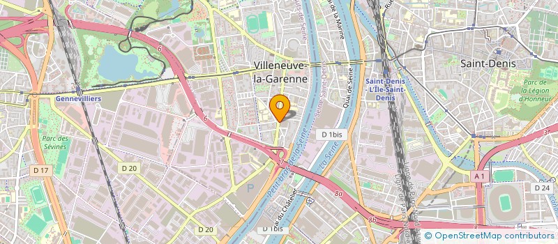 localisation de l'entreprise UP ADVISE IMMO  VILLENEUVE-LA-GARENNE