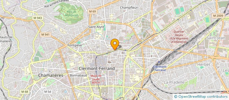 localisation de l'entreprise UP ARCHITECTES  CLERMONT-FERRAND