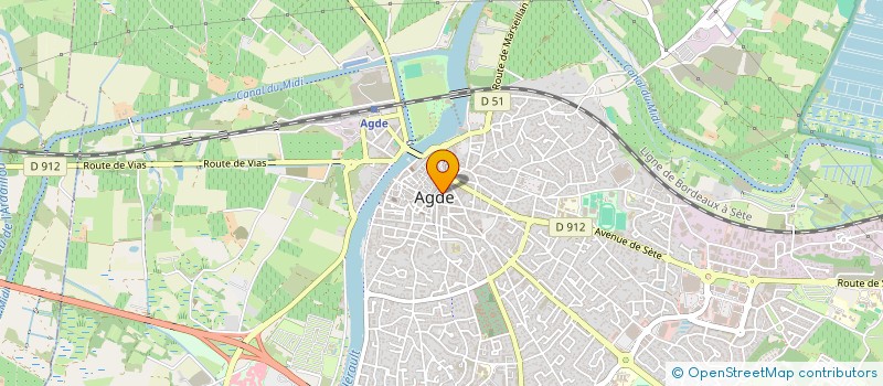 localisation de l'entreprise UP ATTITUDE  AGDE
