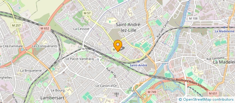 localisation de l'entreprise UP'CO à SAINT-ANDRE-LEZ-LILLE
