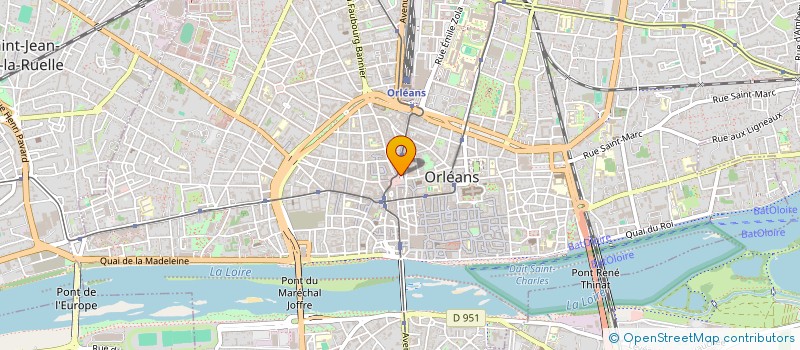 localisation de l'entreprise UP & CYCLE SAS à ORLEANS