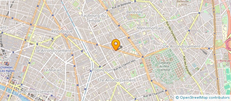 localisation de l'entreprise UP DATE DEUX  PARIS