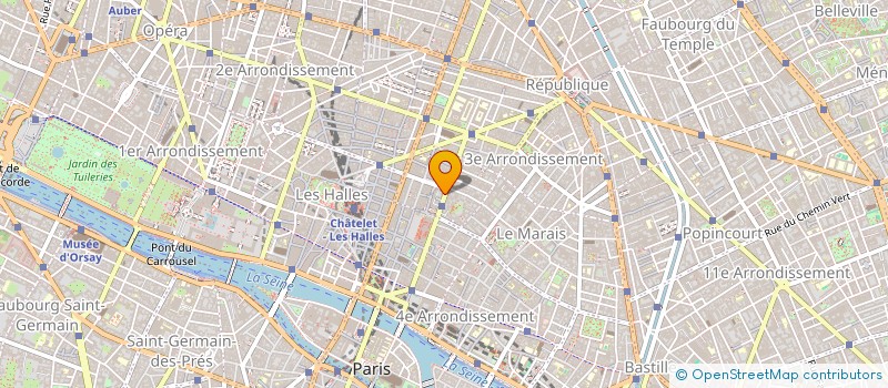 localisation de l'entreprise UP DISPLAY SARL à PARIS