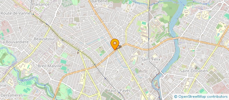 localisation de l'entreprise UP ERP à NANTES
