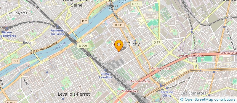 localisation de l'entreprise UP FIT à CLICHY