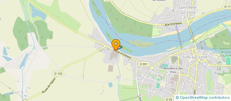 localisation de l'entreprise UP FITNESS à SULLY-SUR-LOIRE