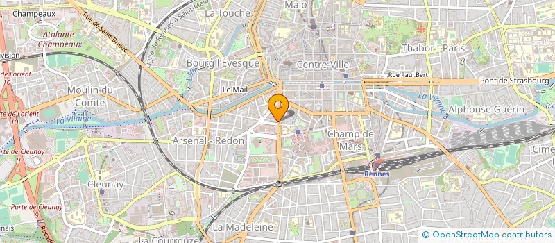 localisation de l'entreprise UP''HOLSTERY TAPISSIERS à RENNES