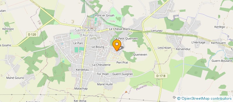 localisation de l'entreprise UP INNOV BRETAGNE  SAINTE-ANNE-D'AURAY