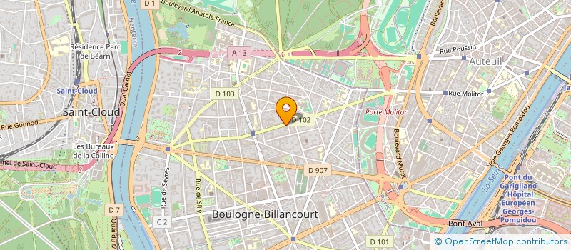 localisation de l'entreprise UP INTERNATIONAL à BOULOGNE-BILLANCOURT