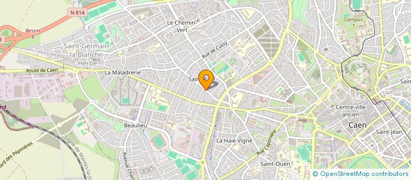 localisation de l'entreprise UP-INVEST à CAEN