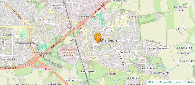 localisation de l'entreprise UP'LINE à CHANTEPIE