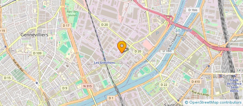 localisation de l'entreprise UP PAIEMENT  GENNEVILLIERS