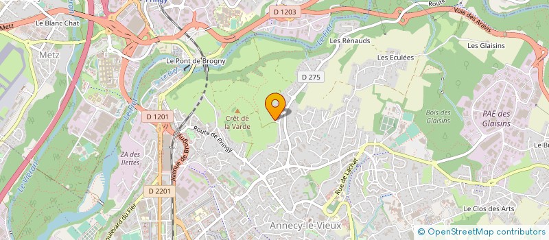 localisation de l'entreprise UP RACING SHOP  ANNECY