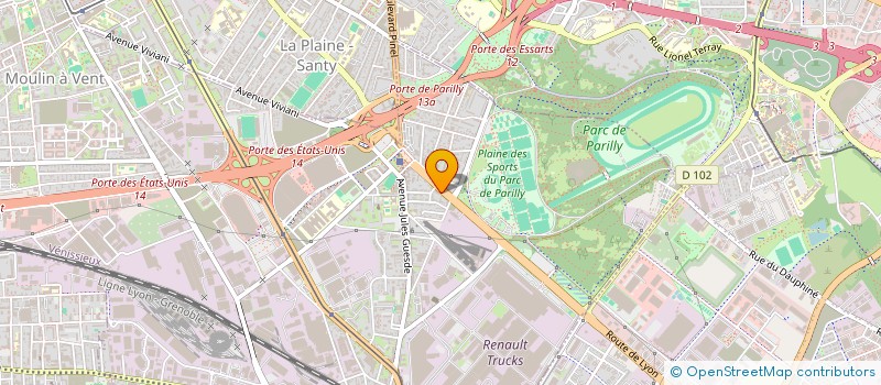 localisation de l'entreprise UP SERVICES  DECINES-CHARPIEU