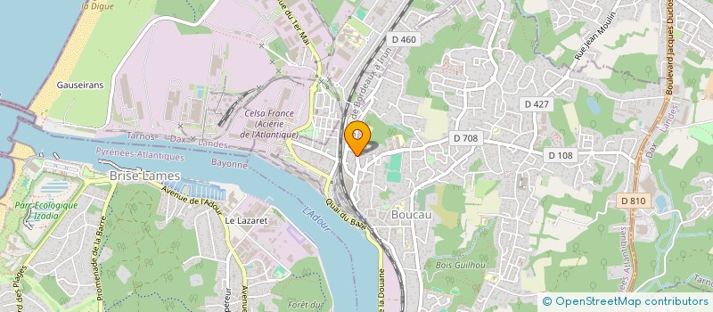 localisation de l'entreprise UP SESSION  BOUCAU