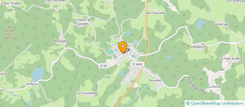 localisation de l'entreprise UP TO DANCE  SARDENT