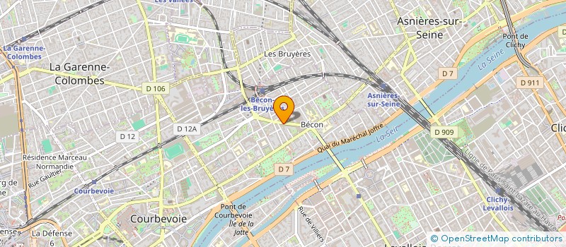 localisation de l'entreprise UP TRADE à COURBEVOIE