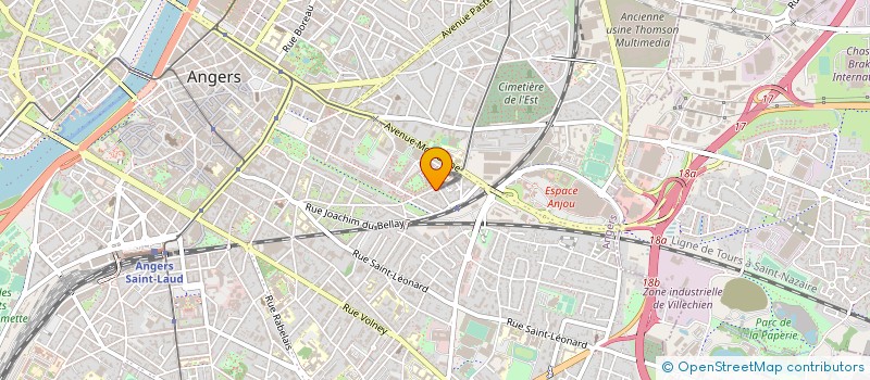 localisation de l'entreprise UP, UP AND AWAY à ANGERS