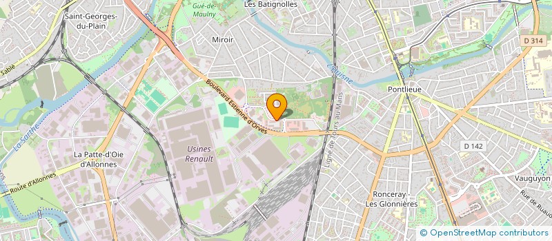 localisation de l'entreprise UP YOUR BIZZ  LE MANS