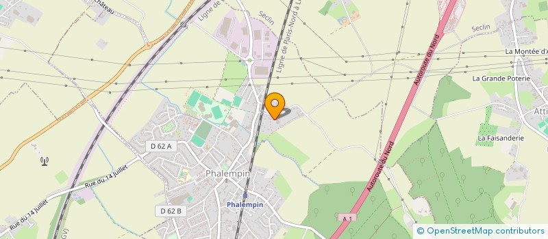 localisation de l'entreprise UP2  PHALEMPIN