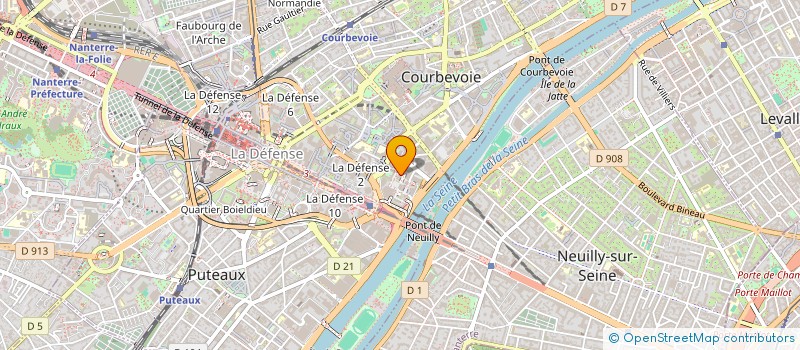 localisation de l'entreprise UP2ART à COURBEVOIE