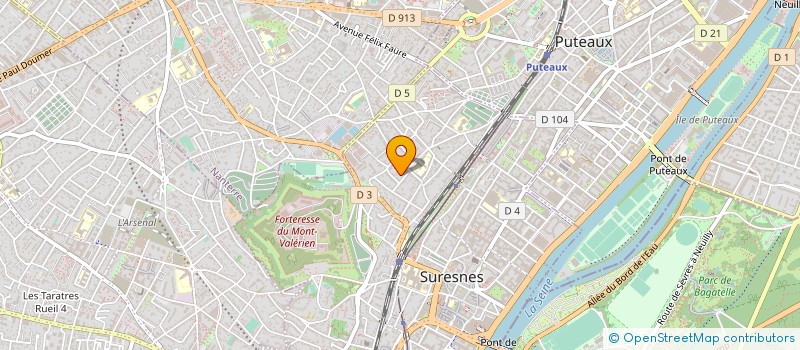 localisation de l'entreprise UP2DATE à SURESNES