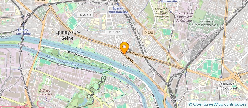 localisation de l'entreprise UP2U SERVICES à EPINAY-SUR-SEINE