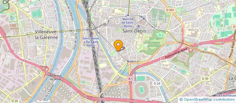 localisation de l'entreprise UPAX à SAINT-DENIS