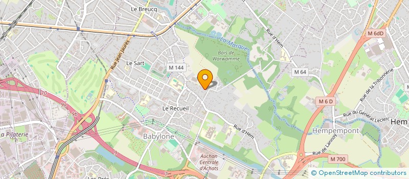 localisation de l'entreprise UPCARE LYS DEV à VILLENEUVE-D'ASCQ
