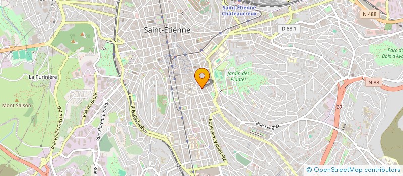 localisation de l'entreprise UPDAITE  SAINT-ETIENNE