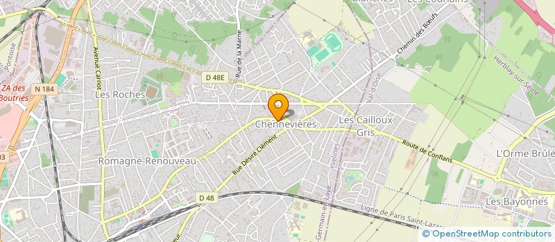localisation de l'entreprise UPDATA  CERGY