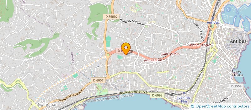 localisation de l'entreprise UPDATE 06 à ANTIBES