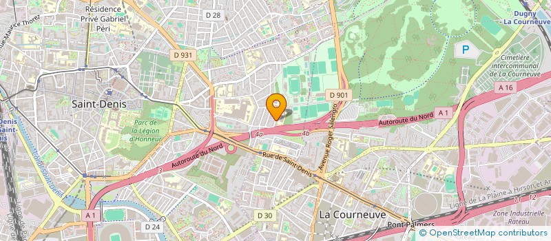 localisation de l'entreprise UPDOWN à SAINT-DENIS