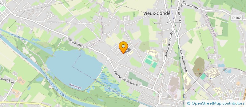 localisation de l'entreprise UPE JEAN-JAURES  VIEUX-CONDE