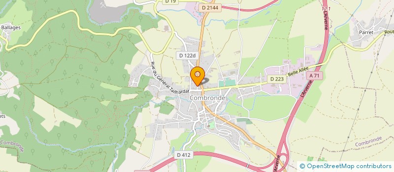 localisation de l'entreprise UPERCUT  COMBRONDE