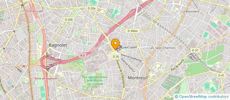 localisation de l'entreprise UPF à MONTREUIL