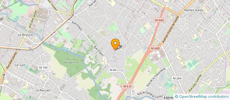 localisation de l'entreprise UPFINANCE à HEM