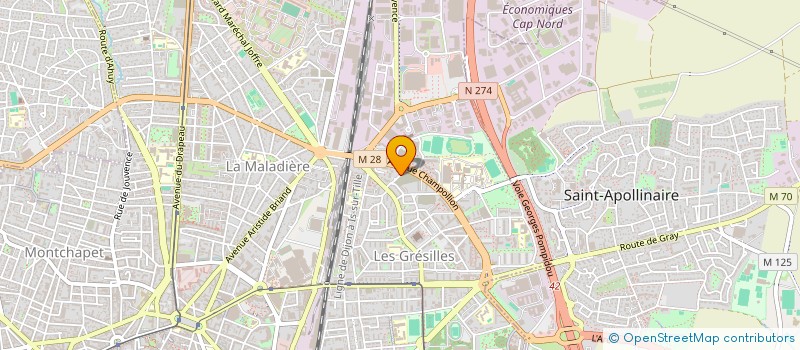 localisation de l'entreprise UPGRADE FORMATIONS à DIJON