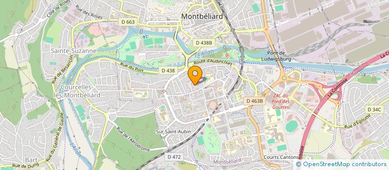 localisation de l'entreprise UPGRADE WORLD SOLUTIONS à MONTBELIARD