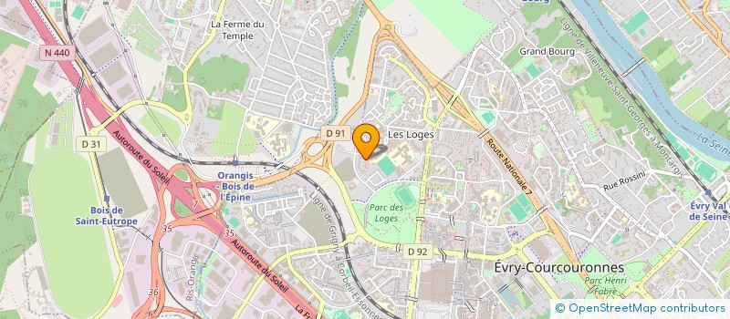 localisation de l'entreprise UPI à EVRY-COURCOURONNES
