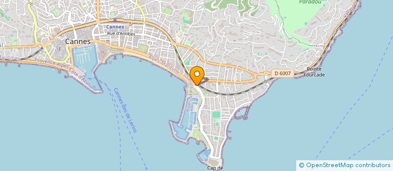 localisation de l'entreprise UPL INVEST à CANNES