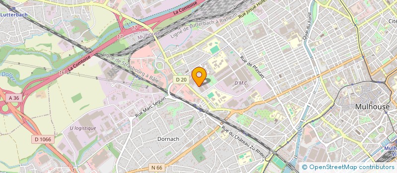 localisation de l'entreprise UPLOG à MULHOUSE