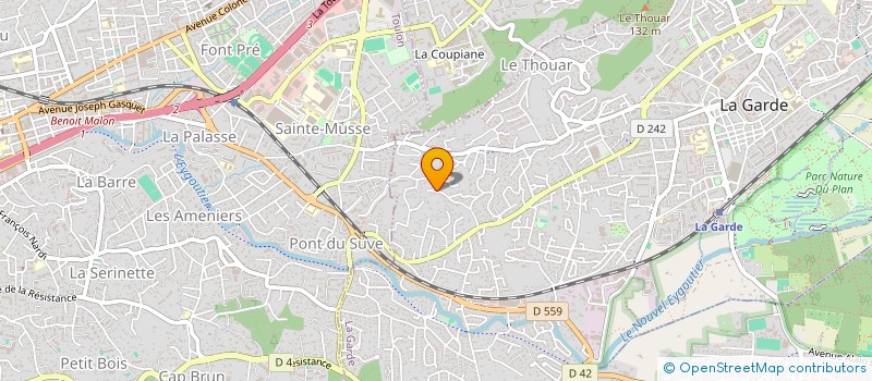 localisation de l'entreprise UPLYE à LA GARDE