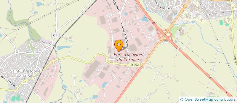 localisation de l'entreprise UPM INDUSTRIE à CHOLET