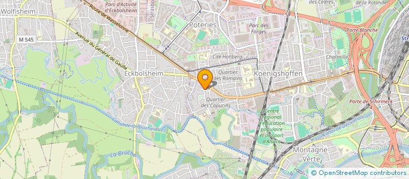 localisation de l'entreprise UPNET  STRASBOURG