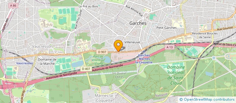 localisation de l'entreprise UPNOS à GARCHES